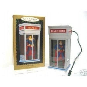 HALLMARK SUPERMAN PHONEBOOTH MAGIC Motion Ornament 1995